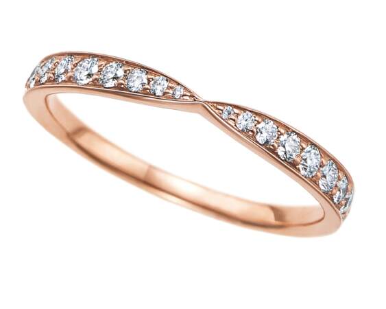 Alliance en or et diamants, 2 700 €, Tiffany&Co. 