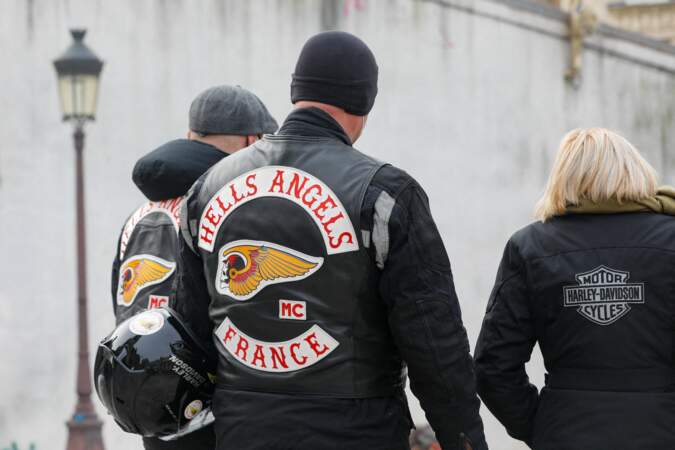 Les Hells Angels, célèbre club de motards criminalisés, étaient également réunis à Paris, ce vendredi 12 février, à l'occasion des obsèques du photographe Richard Aujard.