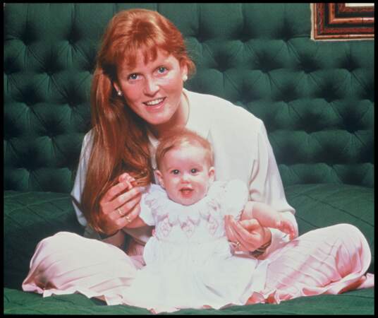 Sarah Ferguson et sa fille Beatrice en 1989.