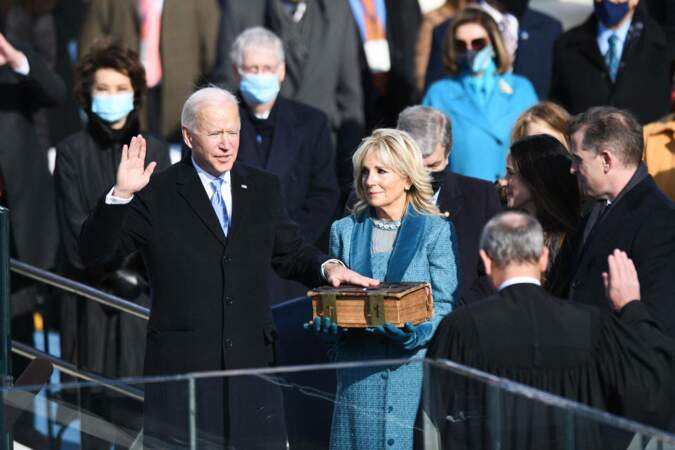Joe Biden et son épouse Jill en janvier 2021
