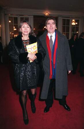 Serge Lama et son épouse Michèle à Paris en 1999