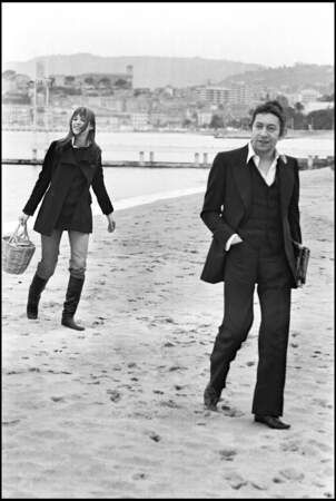 Serge Gainsbourg et Jane Birkin en 1969 ont marqué la mode des 70's