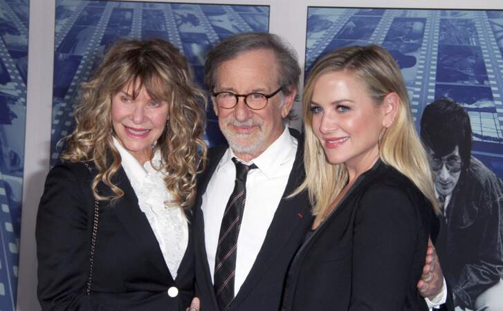 Steven Spielberg, sa femme Kate Capshaw et Jessica Capshaw le 26 septembre 2017