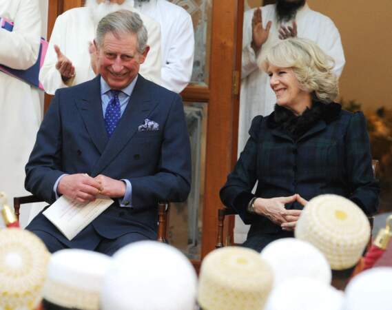 Le prince Charles et Camilla Parker-Bowles à la mosquée Dawwodi Bohra 
