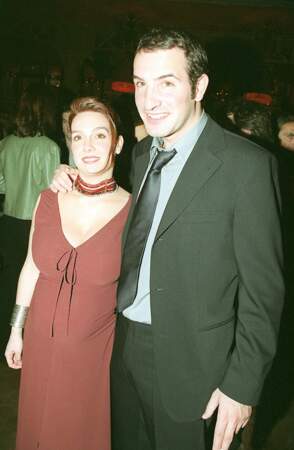 Jean Dujardin et sa femme Gaëlle Demars, en mars 2003