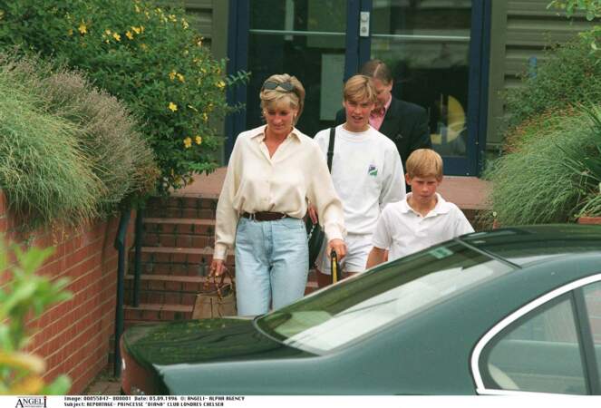 Diana, William et Harry 