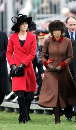 Carole et Kate Middleton le 15 décembre 2006