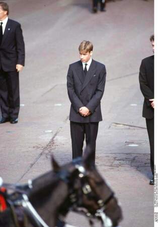 Le prince William aux funérailles de sa mère 