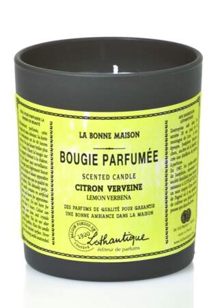 Bougie Parfumée Citron Verveine, Lothantique, 160 gr, 16,50€, lothantique.com