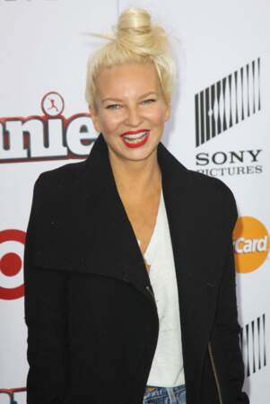 Sia à la première de "Annie'" à New York, le 7 décembre 2014. 