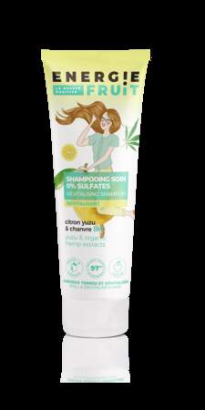 Shampooing sans sulfite au citron, Energie Fruit, 5,49€, chez Monoprix.