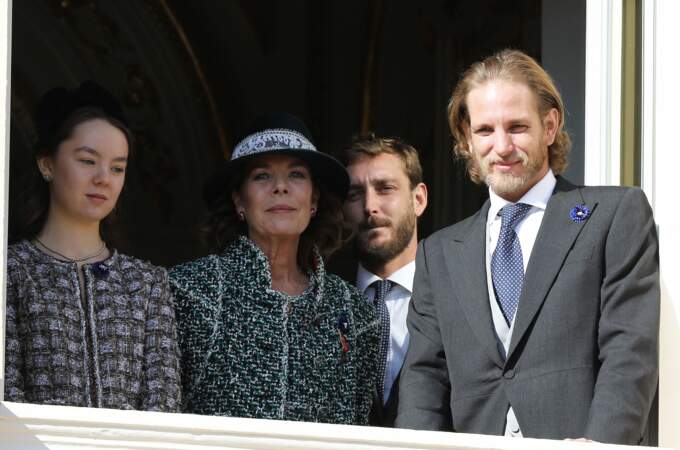 La princesse Caroline de Monaco et ses enfants, Alexandra, Pierre et Andrea  le 19 novembre 2018