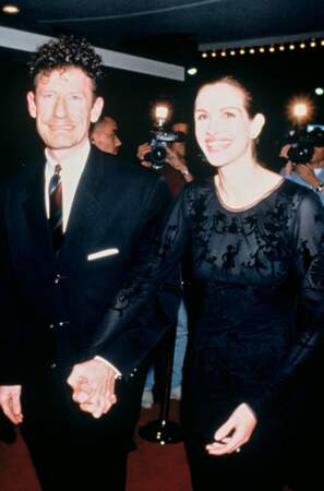 Julia Roberts et Lyle Lovett en novembre 1997