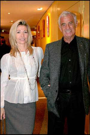 Jean-Paul Belmondo et Natty Tardivel à Paris le 17 octobre 2007