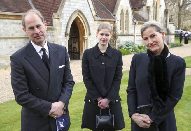 Le prince Edward, Lady Louise et Sophie de Wessex