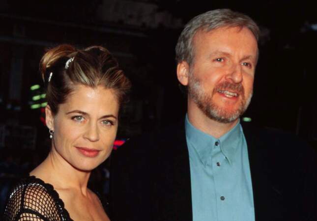 Linda Hamilton et James Cameron à l'avant-première de "The Mighty", le 7 octobre 1998 à Century City en Californie