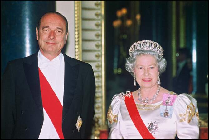 Elizabeth II et Jacques Chirac
