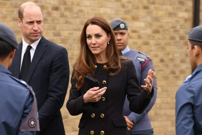 Kate Middleton à la RAF Air Cadets à Londres, le 21 avril 2021