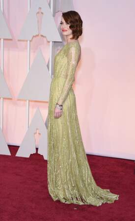 Le wob de Emma Stone, aux Oscars 2015