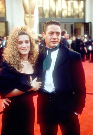 Sarah Jessica Parker et Robert Downey Jr lors de la 61e cérémonie des Oscars. 
