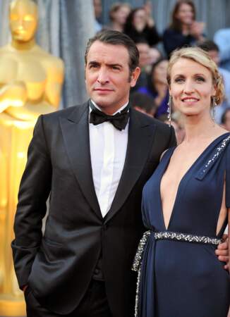 Jean Dujardin et Alexandra Lamy lors de la 84e cérémonie des Oscars. 