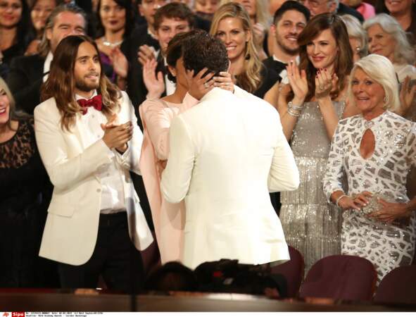 Matthew McConaughey et Camila Alves lors de la 86e cérémonie des Oscars. 
