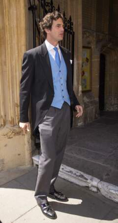 Rupert Finch lors de son mariage avec Lady Rufus Isaacs Natasha a Cirencester, le 8 juin 2013