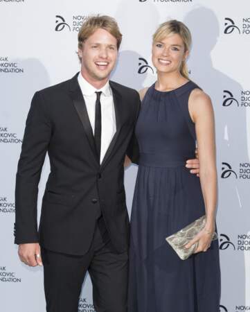 Sam Branson et Isabella Anstruther-Gough-Calthorpe - Diner de la soiree de gala de la fondation Novak Djokovic à Londres, le 8 juillet 2013.