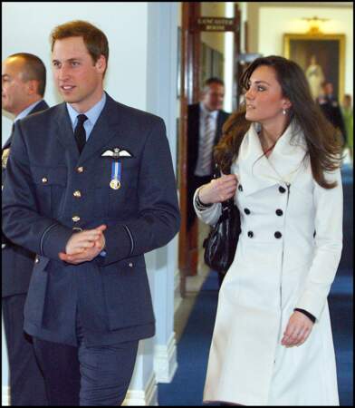 Kate Middleton et le prince William le 11 avril 2008 au 90 ème anniversaire de la Royal Air Force