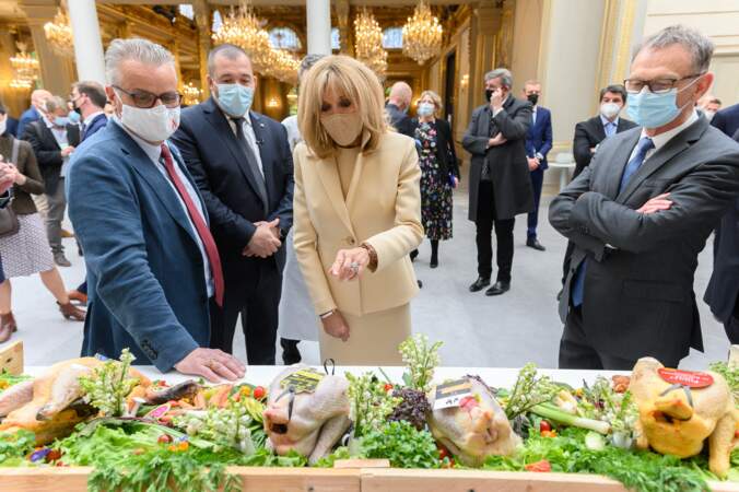 Brigitte Macron en compagnie de Guillaume Gomez