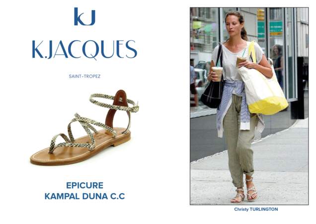 Christy Turlington porte le modèle Epicure de K.Jacques.