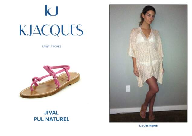 Lily Aldridge porte le modèle Jival de K.Jacques.