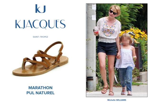 Michelle Williams porte le modèle Marathon de K.Jacques.
