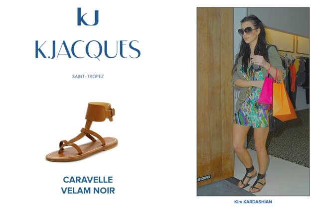 Kim Kardashian porte le modèle Caravelle de K.Jacques.