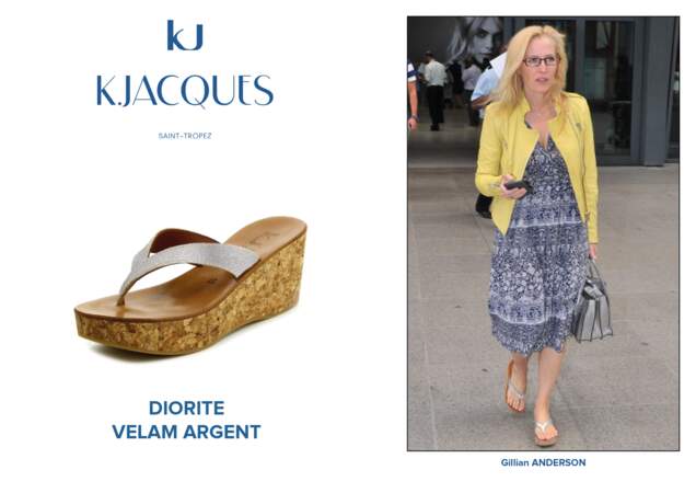 Gillian Anderson porte le modèle Diorite de K.Jacques.