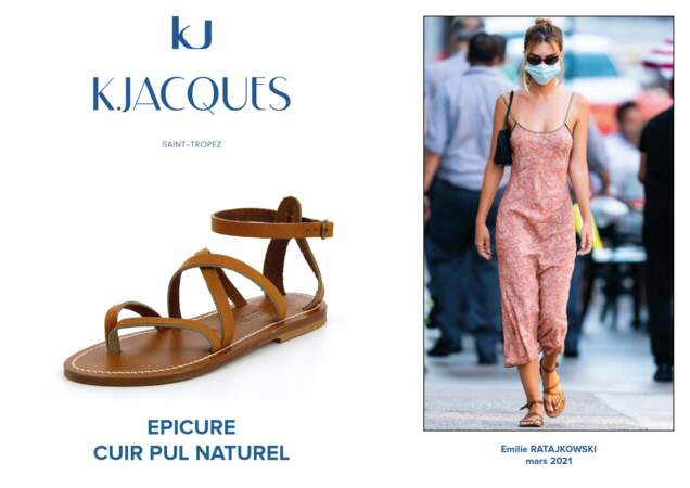 Emily Ratajkowski porte le modèle Epicure de K.Jacques.