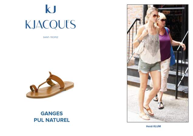 Heidi Klum porte le modèle Ganges de K.Jacques.