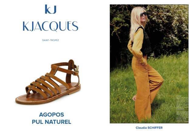 Claudia Schiffer porte le modèle Agopos de K.Jacques. 
