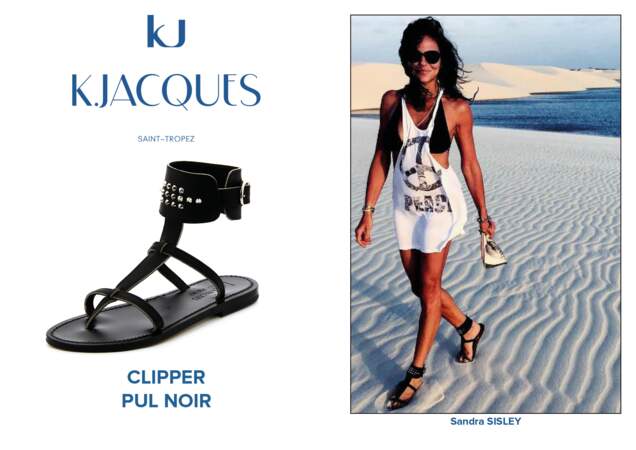 Sandra Sisley porte le modèle Clipper de K.Jacques.