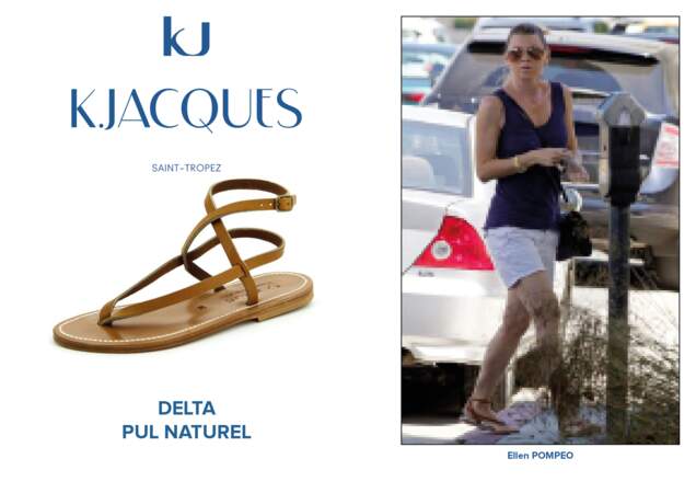Ellen Pompeo porte le modèle Delta de K.Jacques.