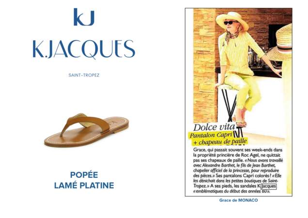 Grace de Monaco portait le modèle Popée de K.Jacques.