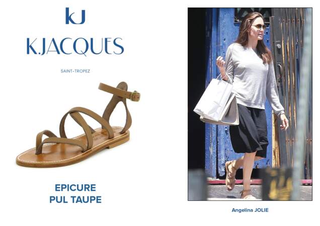Angelina Jolie porte le modèle Epicure de K.Jacques.