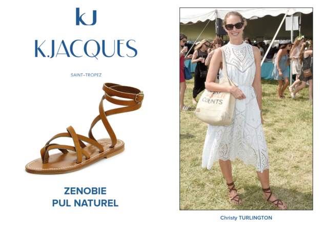 Christy Turlington porte le modèle Zenobie de K.Jacques.
