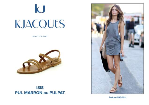 Andréa Diaconu porte le modèle Isis de K.Jacques.