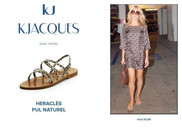Heidi Klum porte le modèle Heraclès de K.Jacques. 