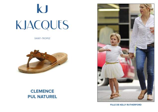 La fille de Kelly Rutherford porte le modèle Clémence pour enfant de K.Jacques.