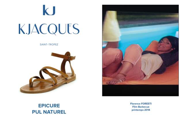 Florence Foresti porte le modèle Epicure de K.Jacques dans le film Barbecue en 2014.