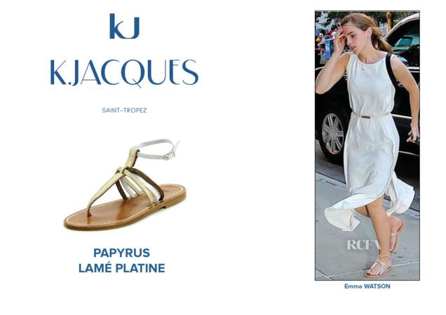 Emma Watson porte le modèle Papyrus de K.Jacques.