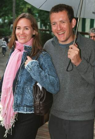 Judith Godreche et Dany Boon à Roland Garros, le 2 juin 2001.