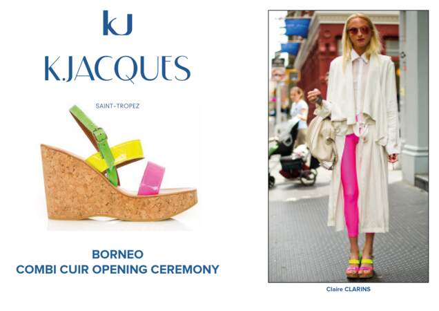 Claire Clarins porte le modèle Borneo de K.Jacques.
